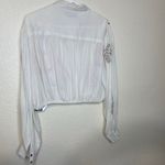 One Teaspoon  Gypsy Wanderer Cropped Blouse Embroidered Western Boho Top Size L Photo 5