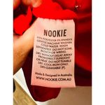 Nookie Red Jersey Squareneck Sheath Harley Structured Shoulders Mini Dress S Photo 13