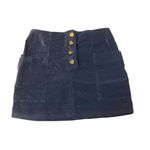 Urban Outfitters BDG  blue velvet mini skirt size M Photo 8
