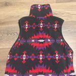 CHAPS  Sport Womens Aztec Navajo Fleece Vest zip up Jacket Tribal Western L Photo 8