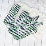 ZARA 🆕 Women's Tropical Leaf Striped Halter D Ring Jumpsuit Size Medium Photo 2