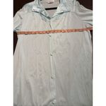 Vanity Fair  Moo Moo Nightgown Baby Blue Flower Detail Button‎ Down Front Large Photo 6