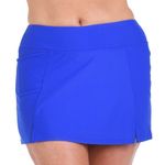 Maxine of Hollywood Blue Wide Band Swim Skort 16 W Photo 2