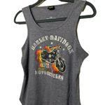 Harley Davidson  Motorcycle Gray Ladies Racer Back Orlando Tank Top SZ Medium Photo 3