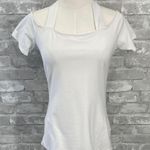Boston Proper  White Off-Shoulder Halter Top Photo 0