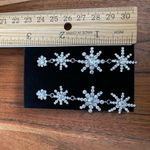 Bridal earrings rhinestone star bursts NWT Photo 1