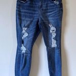Judy Blue  Skinny Fit Jeans 14W Stretch Distressed  Mid Rise Denim Photo 0