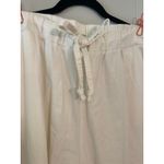 Woman Within 100% Cotton Wide Leg White Pants Drawstring Waist 22W Tall Photo 1