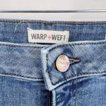 Warp + Weft Los Feilz Women's Distressed Jeans High Rise Relaxed Straight 32x28 Blue Size undefined Photo 4