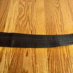 Y2K Wide Brown Leather Belt Silver Gem Buckle Western Glam Statement M/L‎ 39" Photo 7