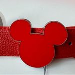 Disney Mickey Mouse Ears Buckle Belt Red Size M NWT Photo 4