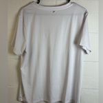 Fabletics Sportswear Woman’s White Basic Casual Loose Fit Workout Tee Size Large Photo 4