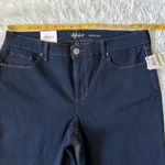 Style & Co . Mid rise tummy control boot leg jeans in Rinse indigo size 14 Short Photo 4
