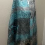 Super dry teal and gray scarf Photo 1