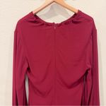 Staud Wine Mini Dress with Black Accents Size XS NWOT Red Photo 3