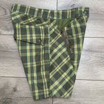 L.A.M.B. By Gwen Stefani 7” Green Plaid Mid Rise Shorts Size 0 Photo 3