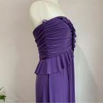 Amsale Bridesmaids Lilac Jersey Knit Long Formal Gown Purple Size 10 Photo 4