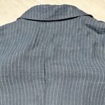 Michael Stars Lottie Linen Blue Striped Blazer size XS Photo 5