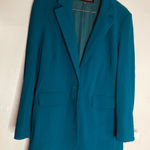 Boston Proper  Beyond Travel Classic Boyfriend Blazer in‎ Teal Women's 18 Photo 0