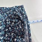 J.Jill  Floral Print Long Sleeve Tunic Top Dress Womens XL Blue Green‎ Casual Photo 9