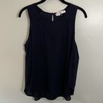 Luxe Apothetique Navy Lace Cutout Detail Tank Photo 0