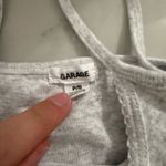 Garage  Tank Top Cropped with bow heather gray Photo 1