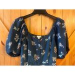 Ophelia Roe  Button Front Dress Size Med Floral Short Sleeve Off Shoulder (1149) Photo 2