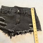 SheIn Coachella festival micro booty black denim shorts Photo 6