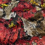 Cotton Express  Floral Rhinestone Button Down Long Sleeve Loose Blouse S Photo 4