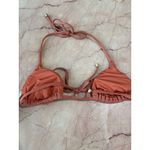Vitamin A  Gia Triangle Bikini Top in Terracotta Small New Womens Swimsuit Photo 6