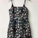 superdown  Macey Floral Print Sleeveless Ruffle Trim Mini Dress Black Womens S Photo 2