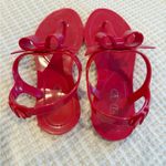 VALENTINO GARAVANI Red Bow Jelly‎ Sandals Size 38 Photo 3