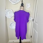 Adrienne NTM: Puff Sleeve V Neck Purple Mini Dress with Pockets Size Medium Photo 11