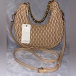 Urban Expression Urban Expressions NWT Natural Beige Quilted Shoulder Bag Chain & Shoulder Strap Photo 1