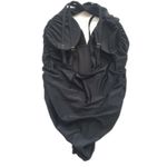 You Dian Women's One Piece Tummy Control Front Cross Ruched Swimsuit Size 3XL Black Photo 1