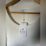 White Fitted Bodysuit with Long Sleeves Size L Photo 2