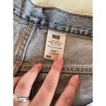 Levi's  560 Cut Off Shorts Size 36 Blue Faded Denim Baggy Y2K 6 Inches Long Photo 3