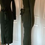 En Saison ribbed faux fur sweater dress Green Size L Photo 13