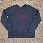 Marine layer Ocean Beach Surf Classic Sweatshirt L Blue Heather Raglan Crewneck Photo 0
