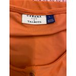 Cabana Life‎ X Talbots Sleeveless Dress Pockets Size Large Resort Beach Casual Orange Photo 2