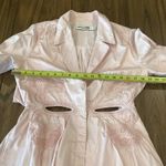 Self Portrait cut out shortsleeve flare shift mini dress powder pink cotton10 Size 10 Photo 4