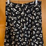 Byer California Vintage Skirt Size 7 Black White Floral Photo 0