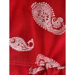 Lands' End Mid-Rise Straight Leg Paisley Chino Crop Ankle Pants Womens Size 12 P Photo 2