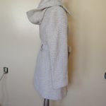 Liz Claiborne Outfitters Light Cream White Size Large L Heavy Button Coat Winter Photo 2