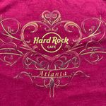 Hard Rock Couture Atlanta ‘Peace Love Rock’ Women's Size XL Graphic T-Shirt Pink Photo 10