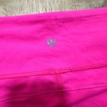 Lululemon | Hot Pink Power Flow Ruched Capri Workout Athleisure Leggings, Size 8 Photo 5