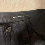 Black Orchid Skinny Faux Leather and Suede Moto Leggings Photo 4