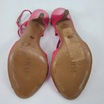 Moschino Leather Strappy Sandals Heels Leather Peep Toe Pink Size 36 (6) Photo 4