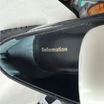 Reformation  Agathea Chunky Loafer Black & White Patent Upper Lugg Sole Sz 7.5 Photo 8