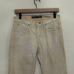 Ralph Lauren Black Label Jeans Womens Size 27 Salvage Yellow Tan Pants TINY FLAW Photo 4